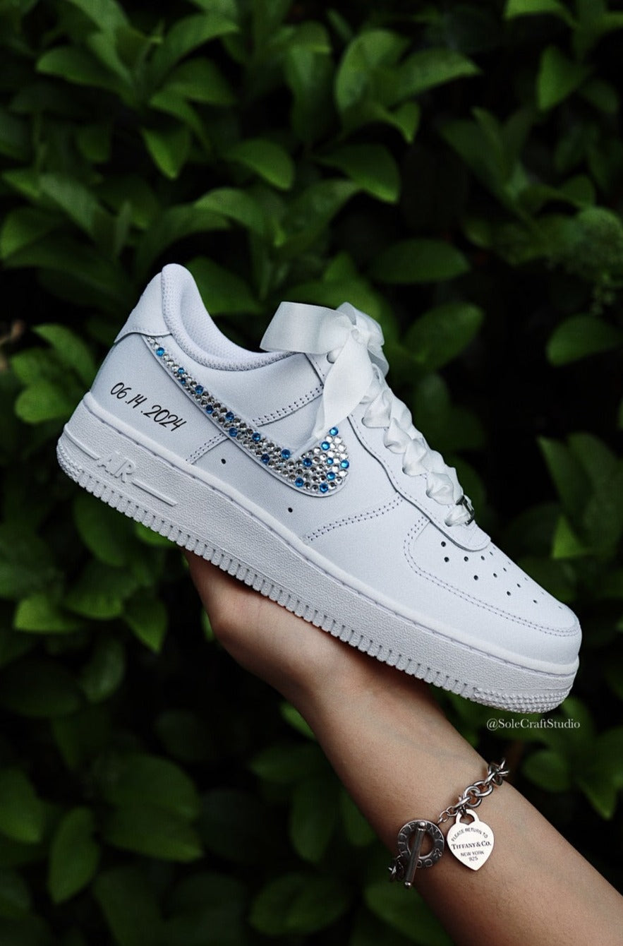 Bride and Groom Matching Shoes | Air Force 1 | solecraftstudio