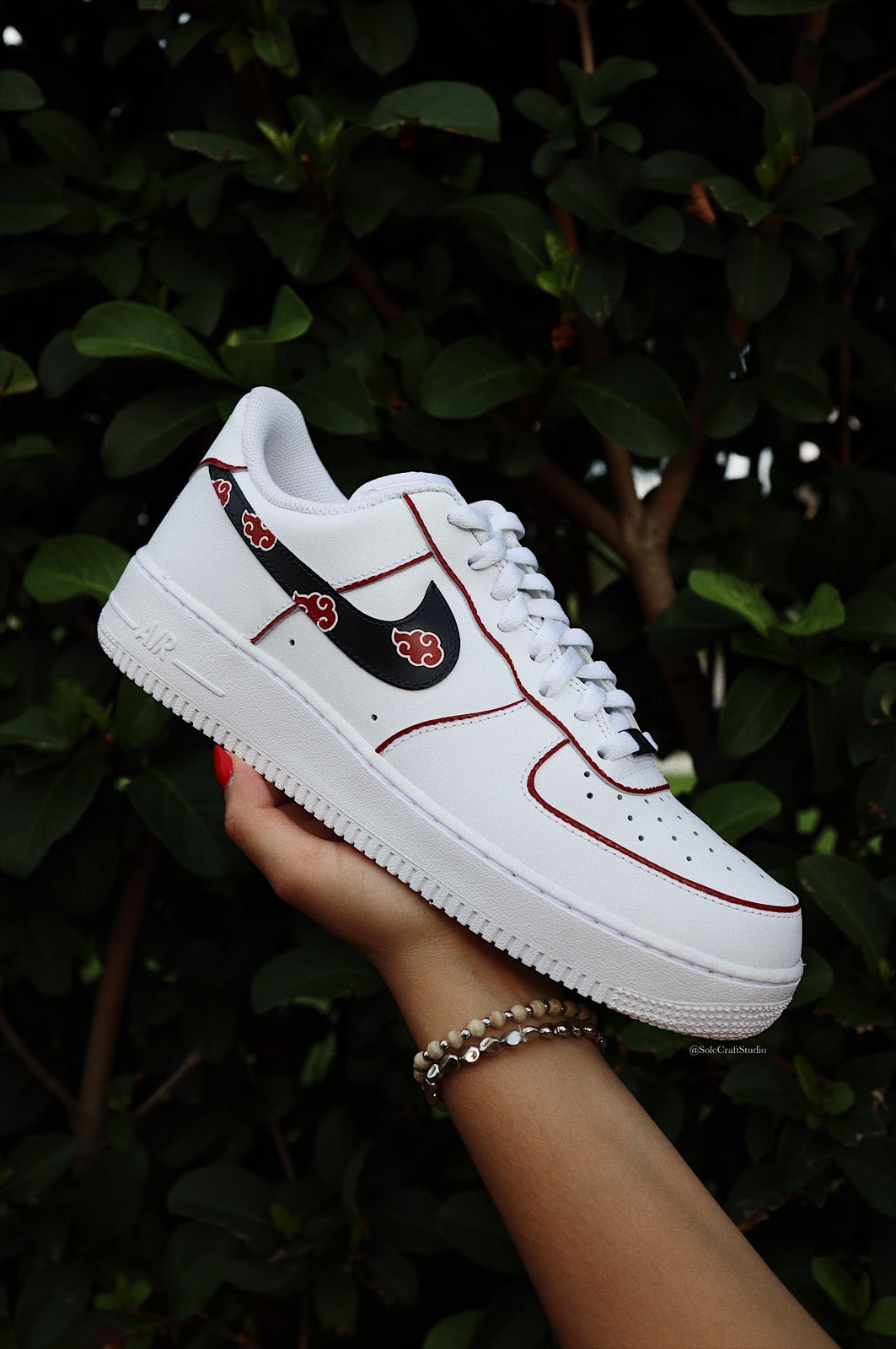 Air Force 1 Painted | Custom Akatsuki Sneakers | solecraftstudio