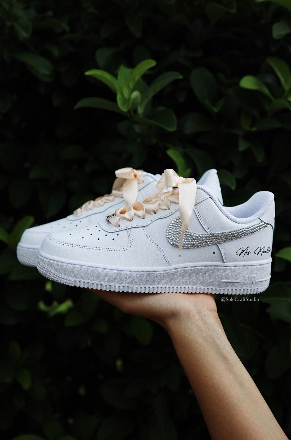 Converse Wedding Sneakers | Air Force 1 for Wedding | solecraftstudio
