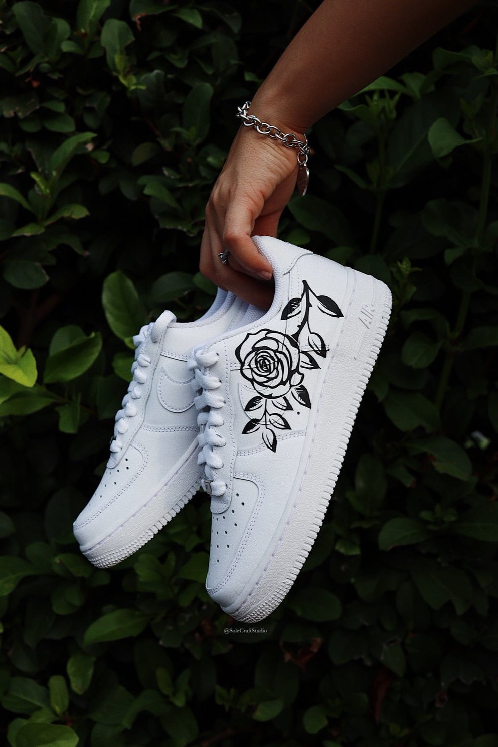 Air Force 1 Rose | AF1 Black Rose | solecraftstudio
