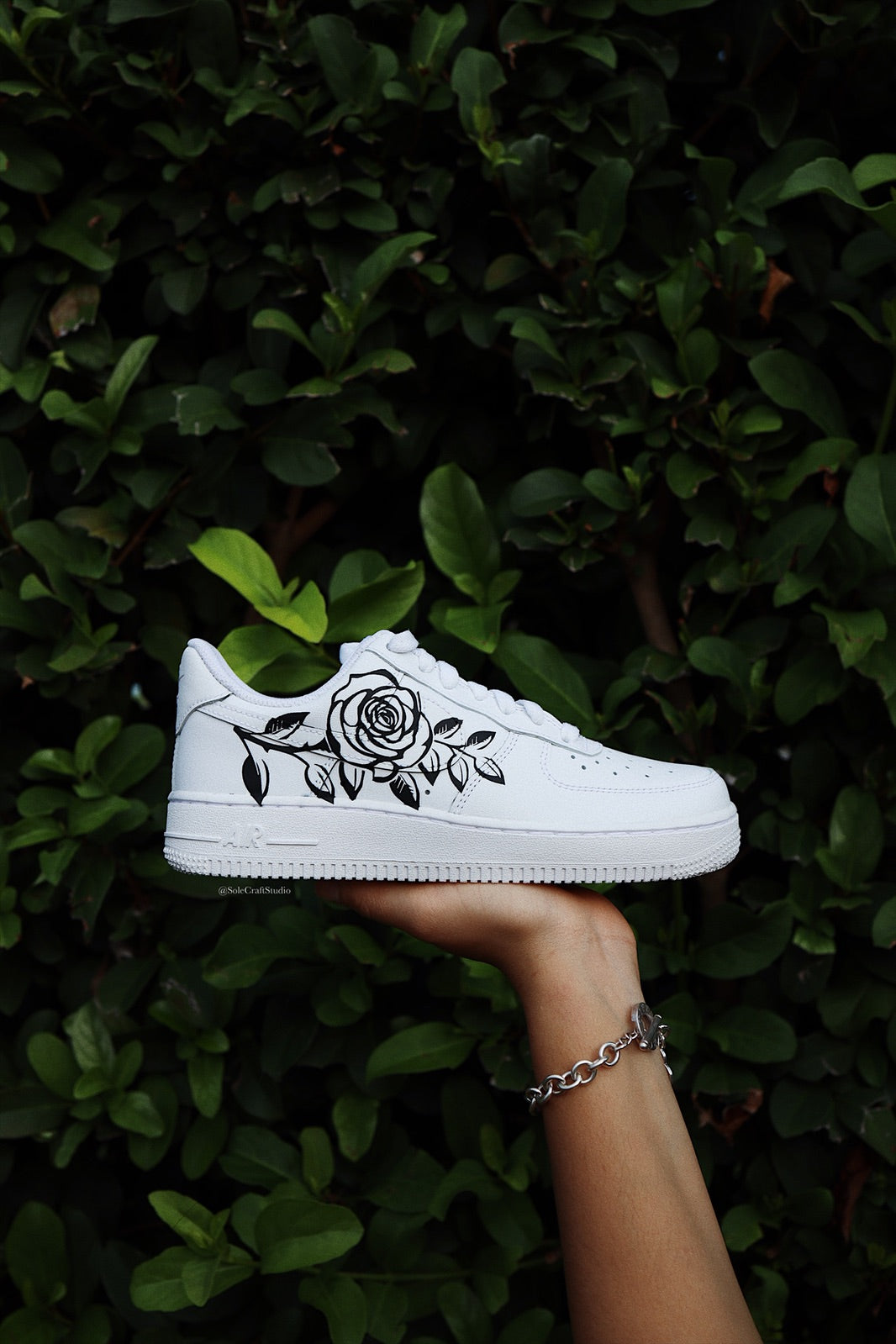 Air Force 1 Rose | AF1 Black Rose | solecraftstudio