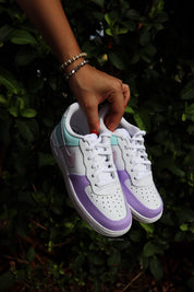 Air Force 1 Low Custom Kids Shoes Pink Lavender Mint Hand Painted AF1 Sneakers