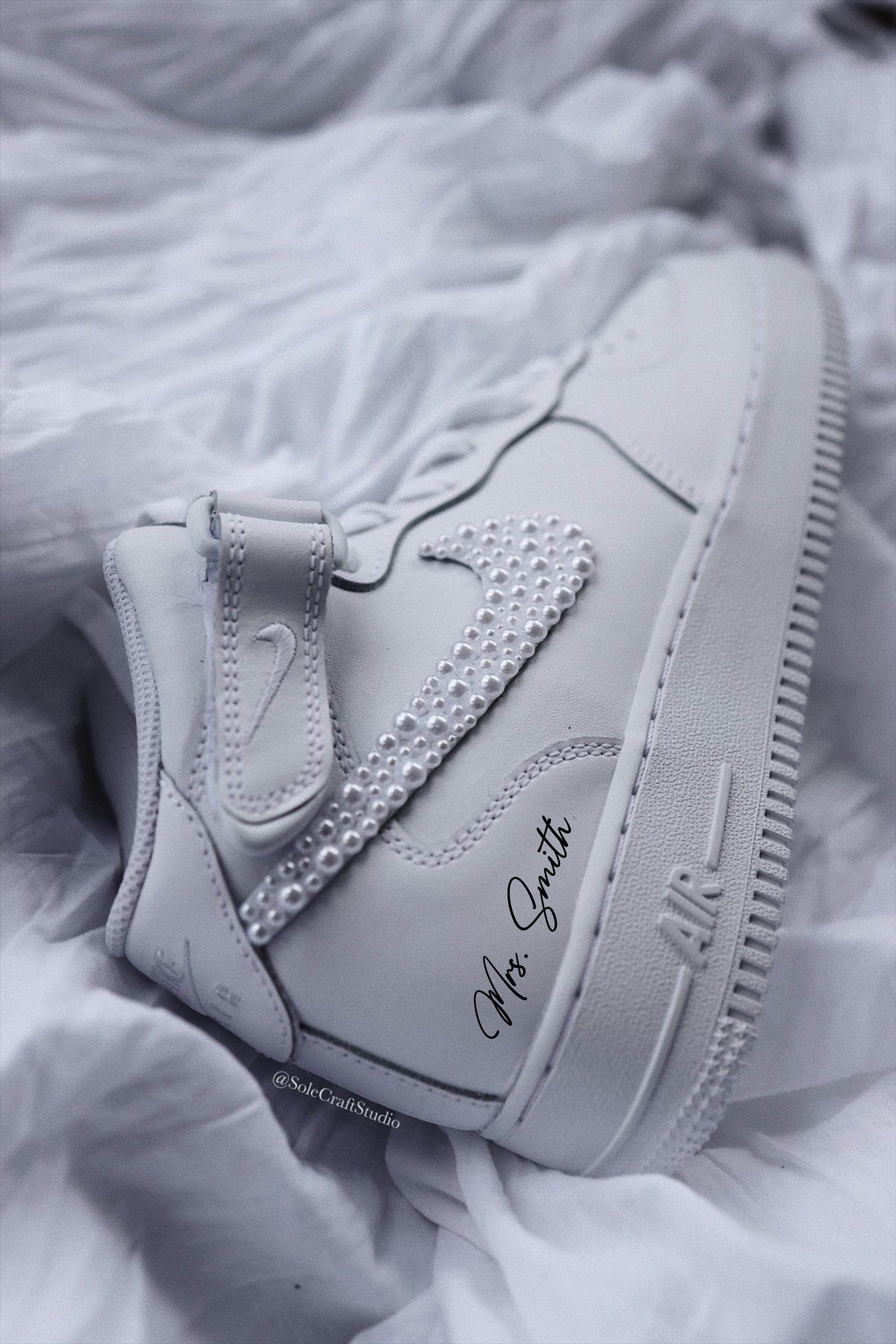 Wedding Air Force 1 | Air Force 1 Sneakers | solecraftstudio