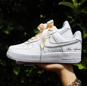 Wedding Sneakers for Bride | Custom Air Force 1 | solecraftstudio