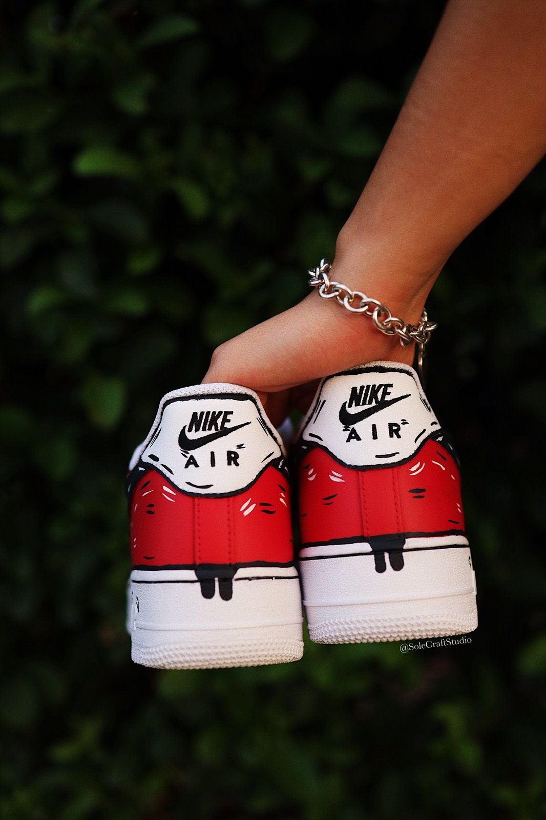 Air Force 1 Sneakers | Cartoon Drip Painted Sneakers | solecraftstudio