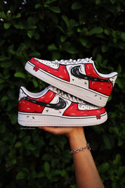 Air Force 1 Sneakers | Cartoon Drip Painted Sneakers | solecraftstudio