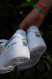 Personalized Wedding Sneakers | Air Force 1 Rainbow | solecraftstudio