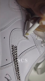 Wedding Shoes - AF1 Crystals | Bridal Sneakers | solecraftstudio