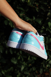 Light Blue and Pink Nike Shoes | AJ1 Miami Vice | solecraftstudio