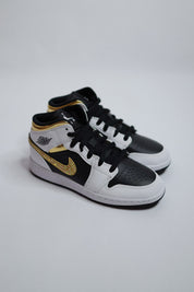 AJ1 Black Gold Bling  — Sample Pair