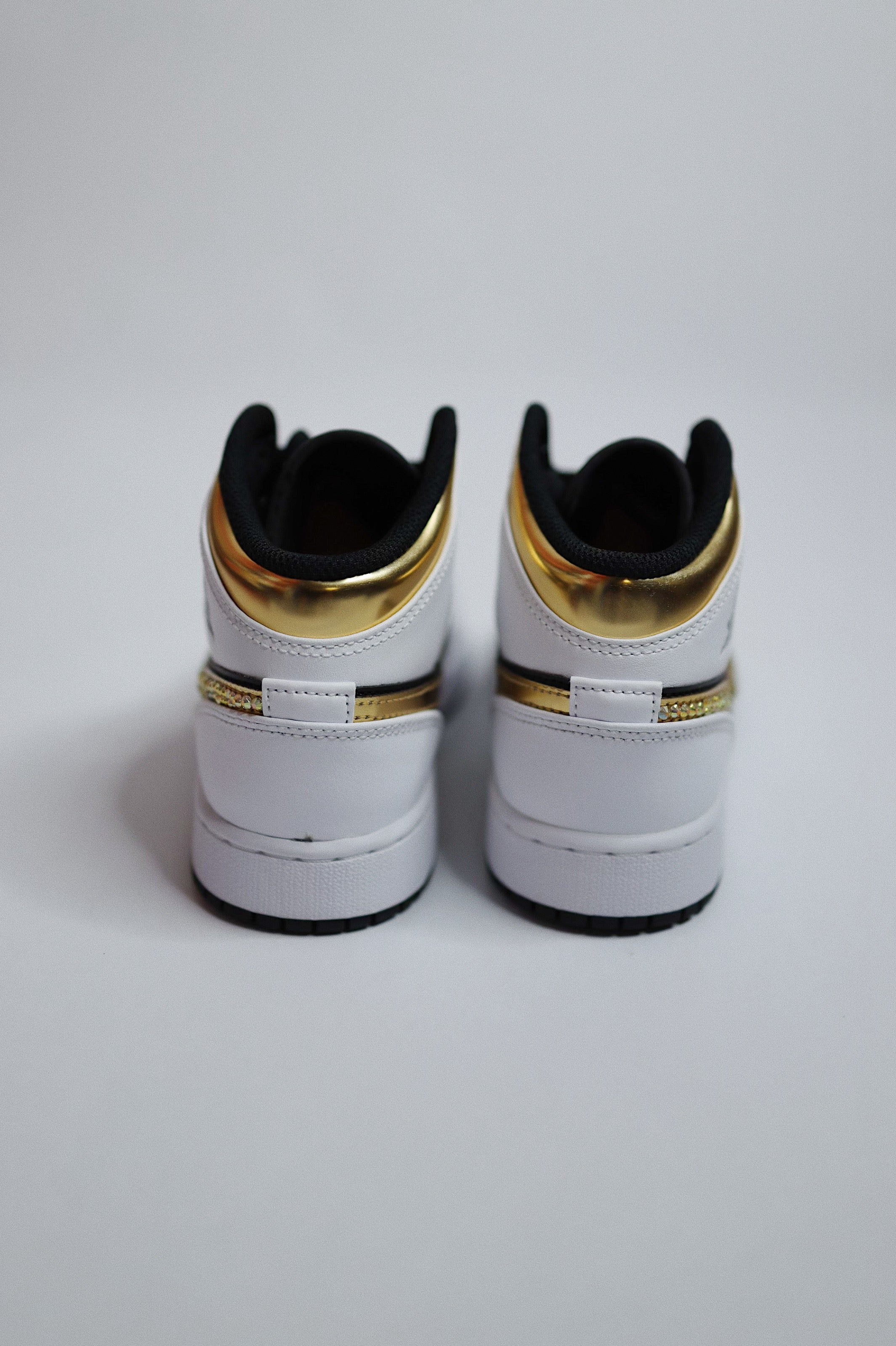 AJ1 Black Gold Bling  — Sample Pair