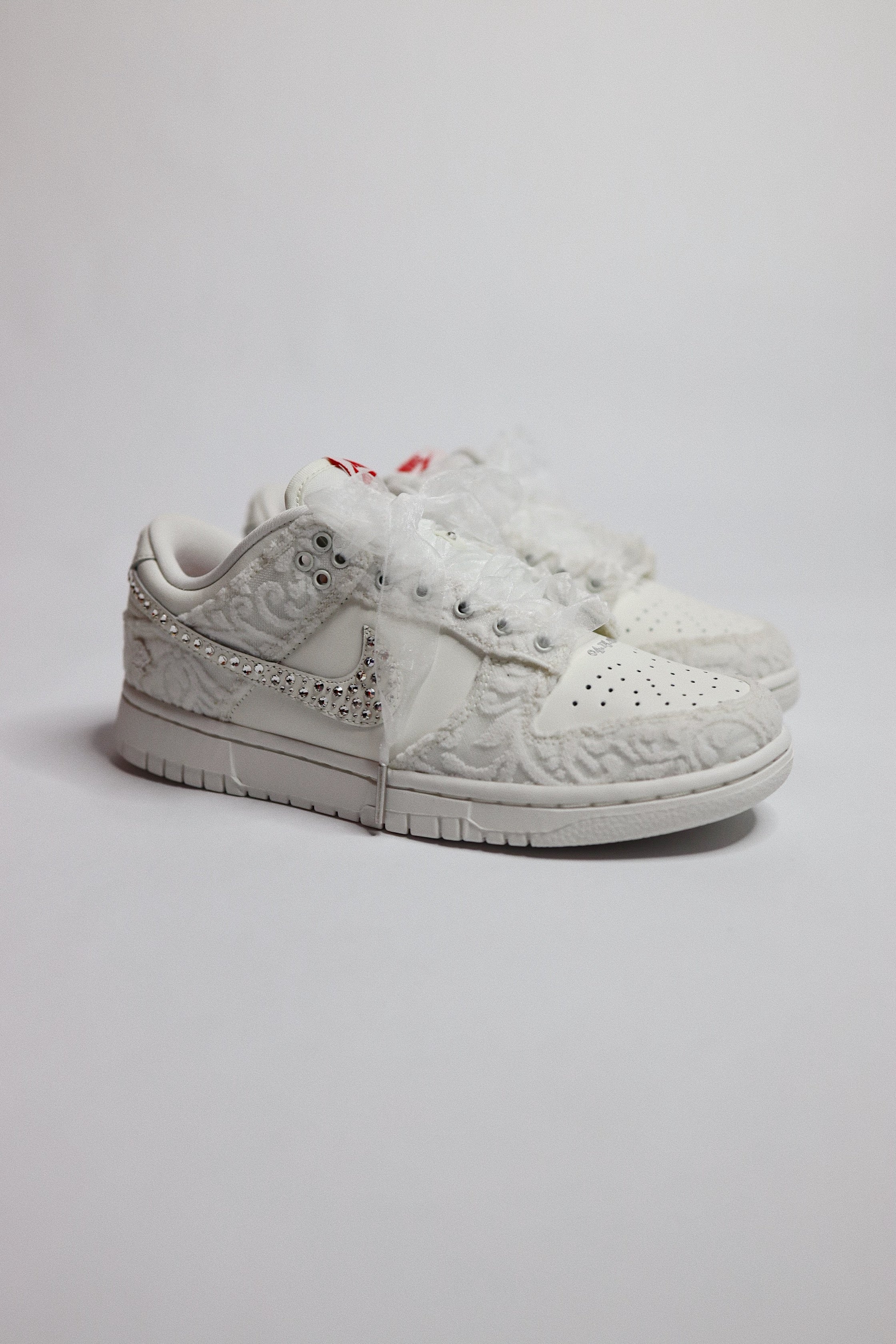 Custom Roses On Dunks Custom Wedding Shoes | Rosa Preciosa Dunks | solecraftstudio