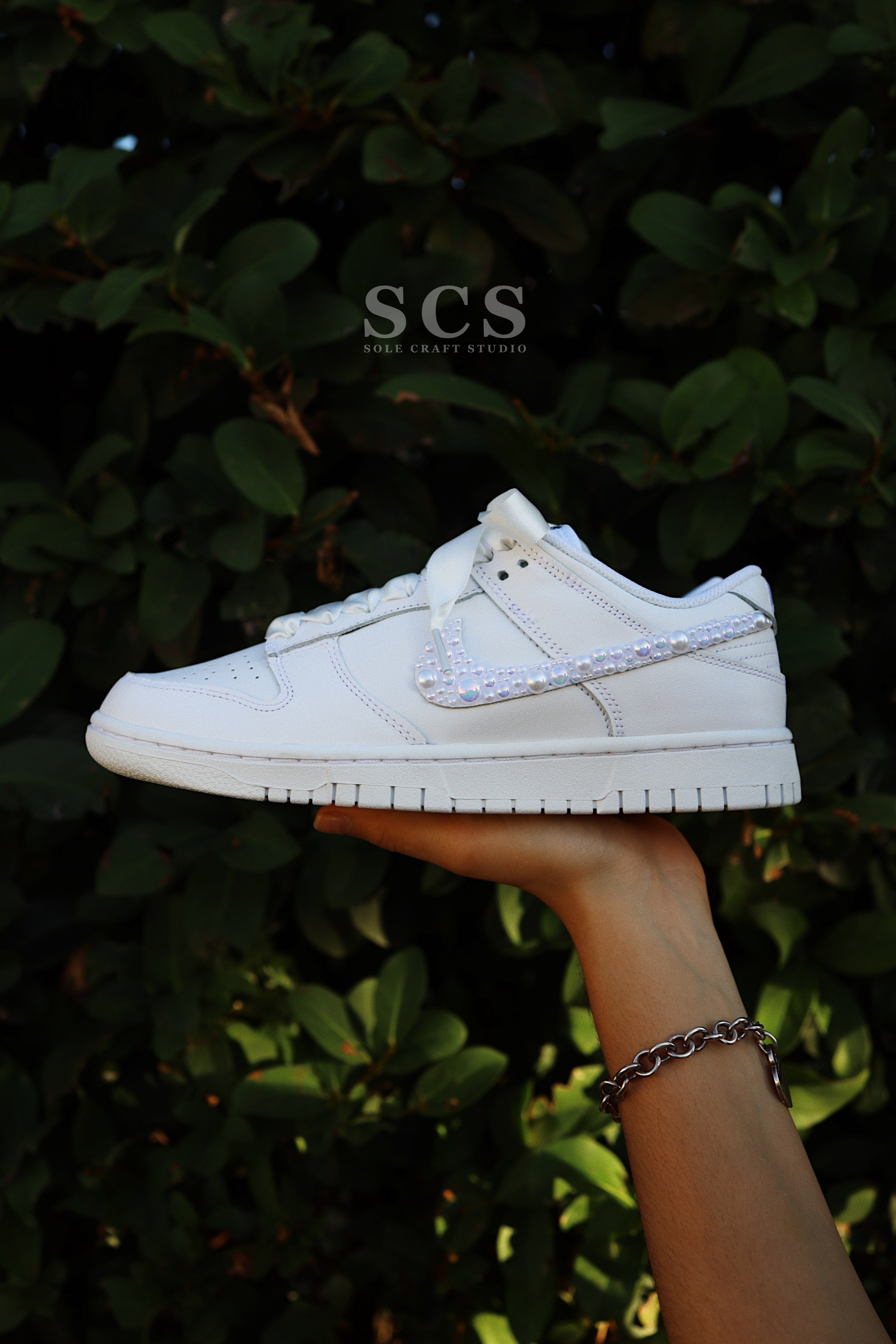 Wedding Dunk Shoes | Bridal Sneakers | solecraftstudio
