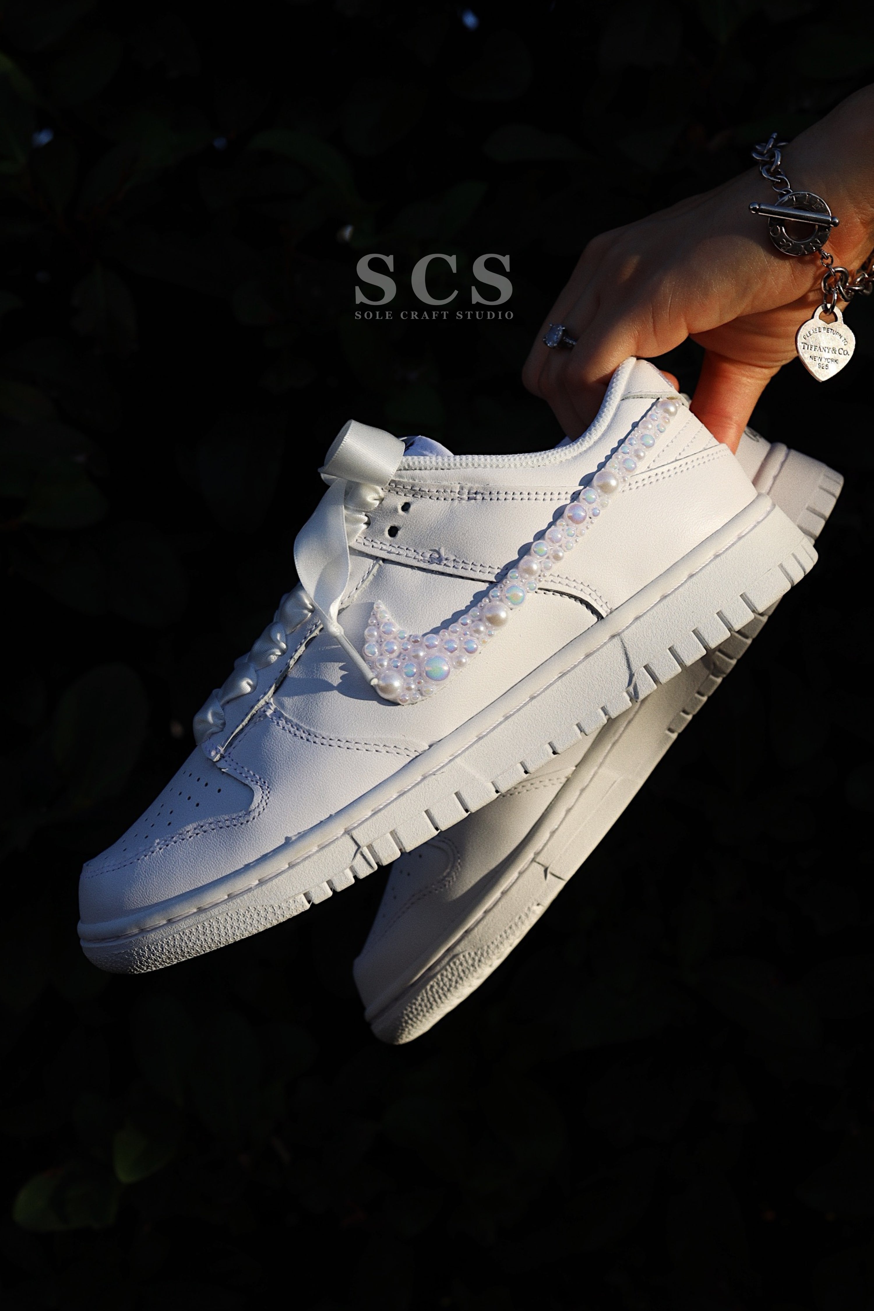 Wedding Dunk Shoes | Bridal Sneakers | solecraftstudio