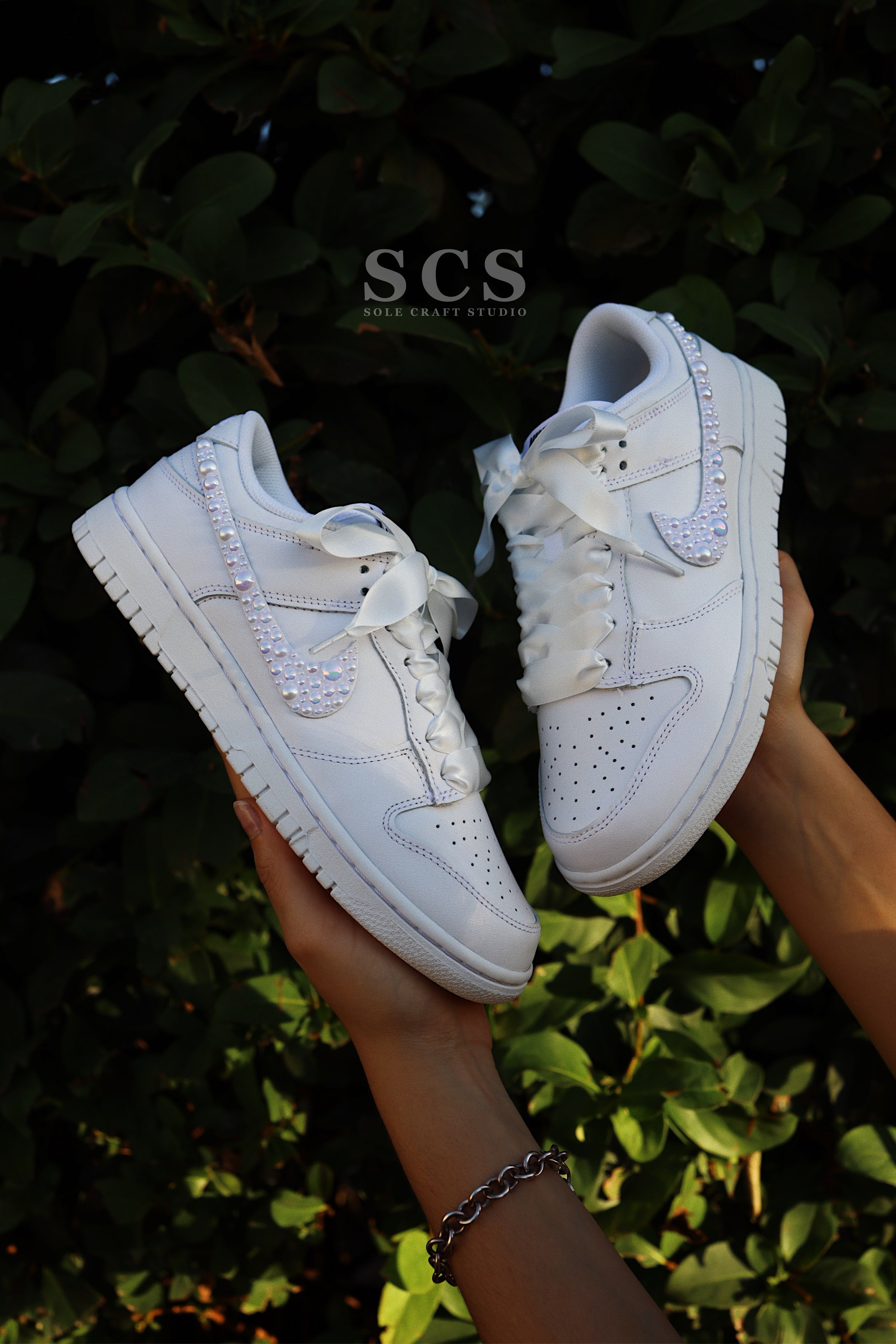 Wedding Dunk Shoes | Bridal Sneakers | solecraftstudio
