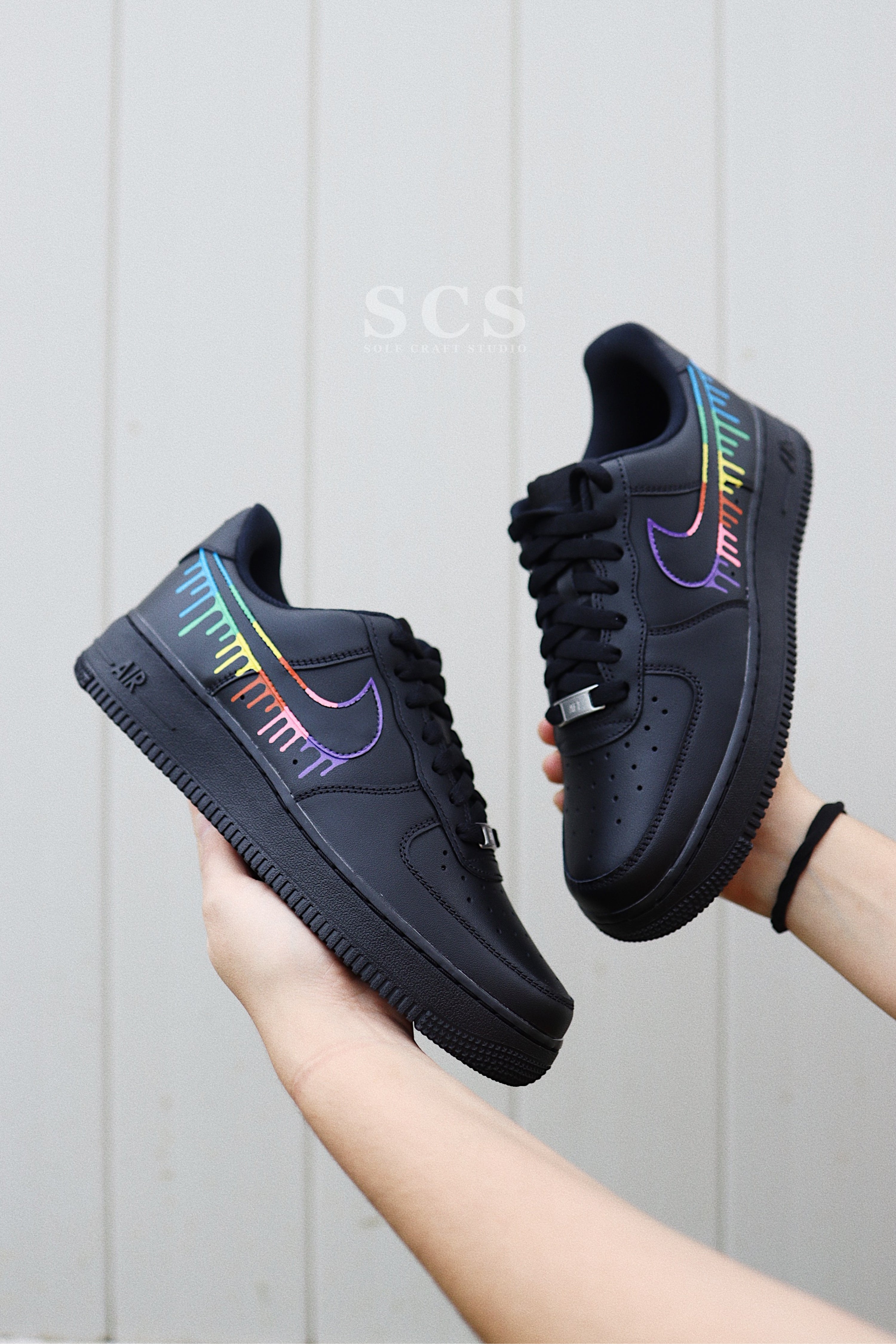 Nike air force 1 rainbow sole deals