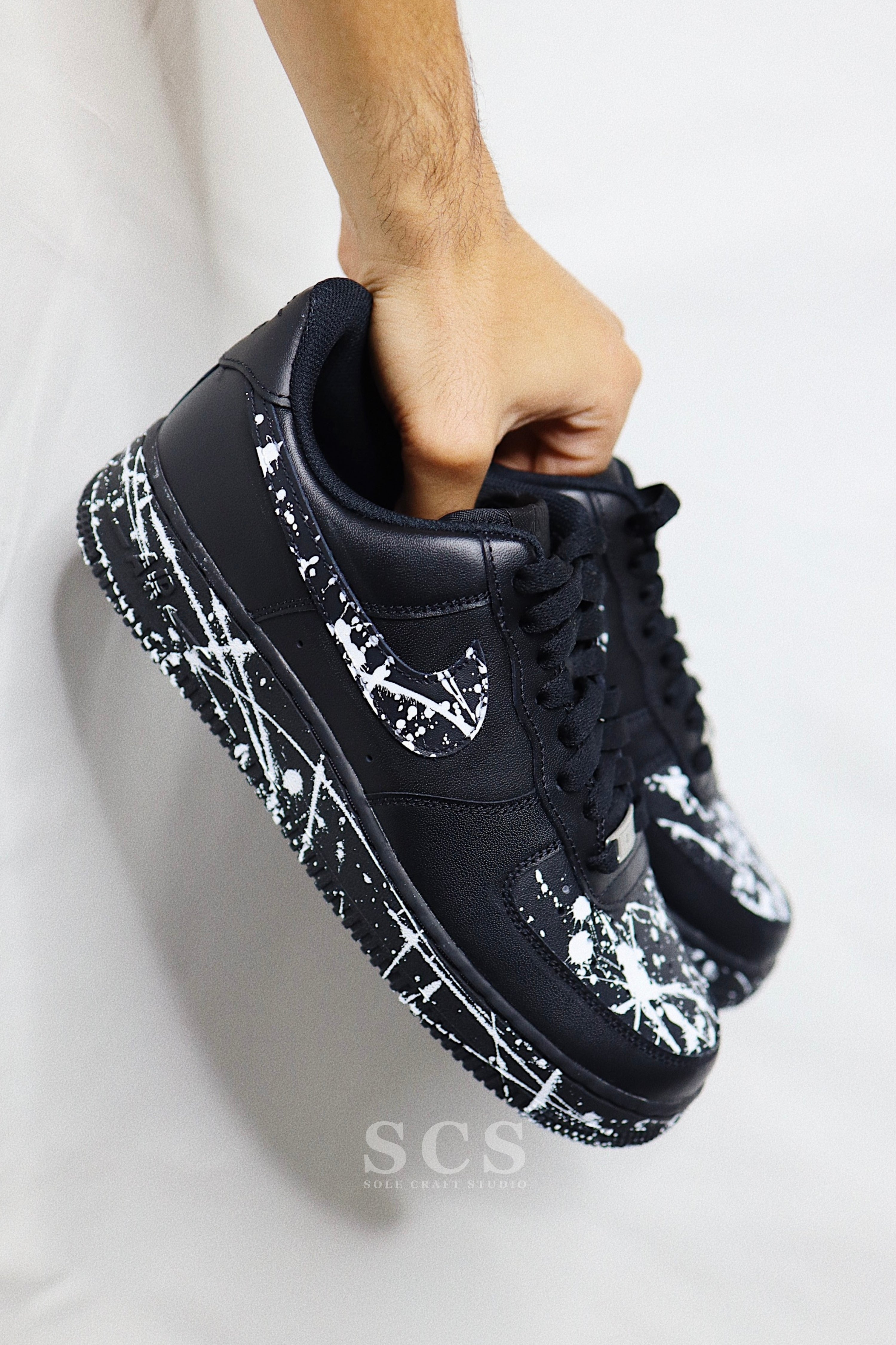 Custom Air Force 1 Low | Black Air Force 1 | solecraftstudio