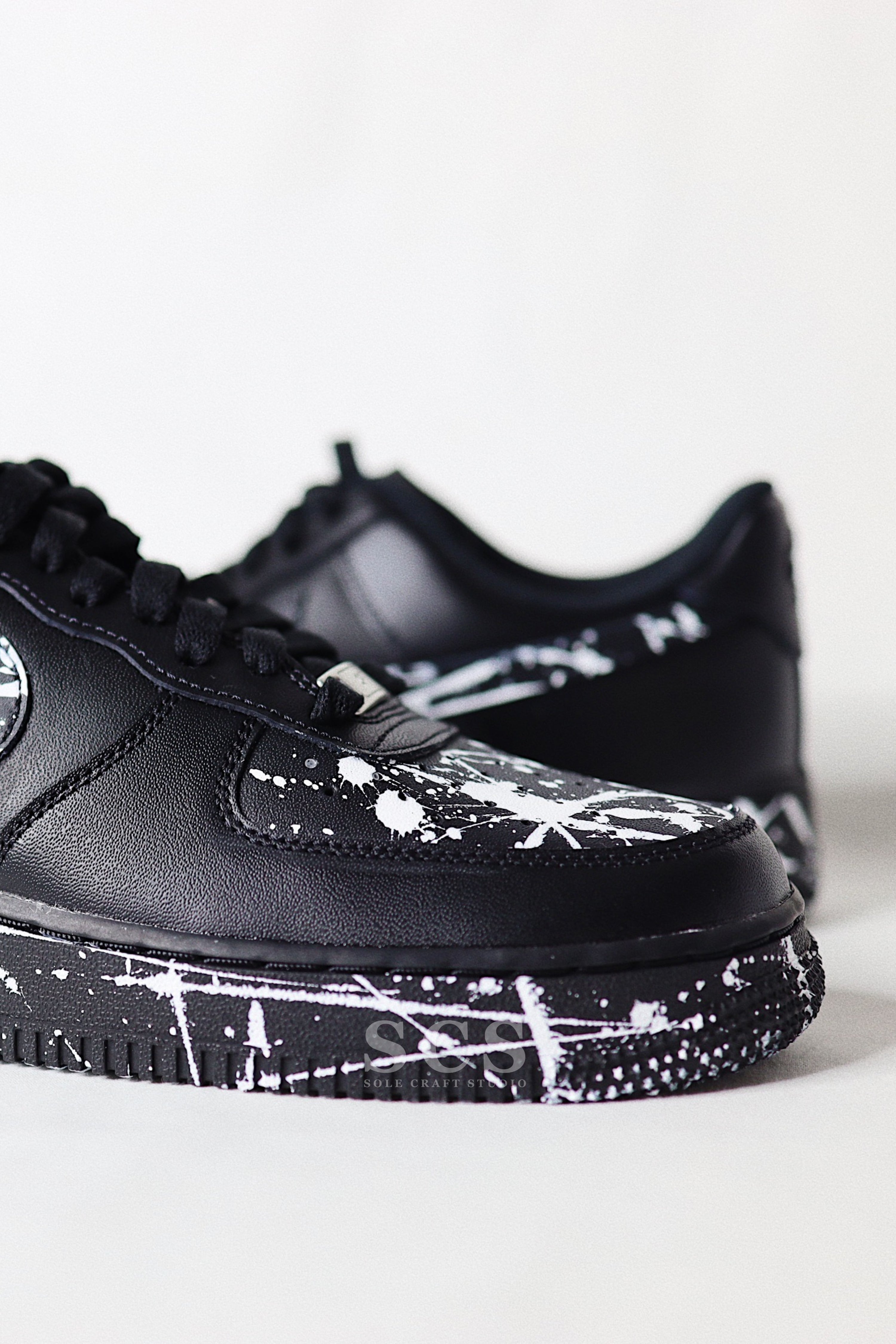 Custom Air Force 1 Low | Black Air Force 1 | solecraftstudio