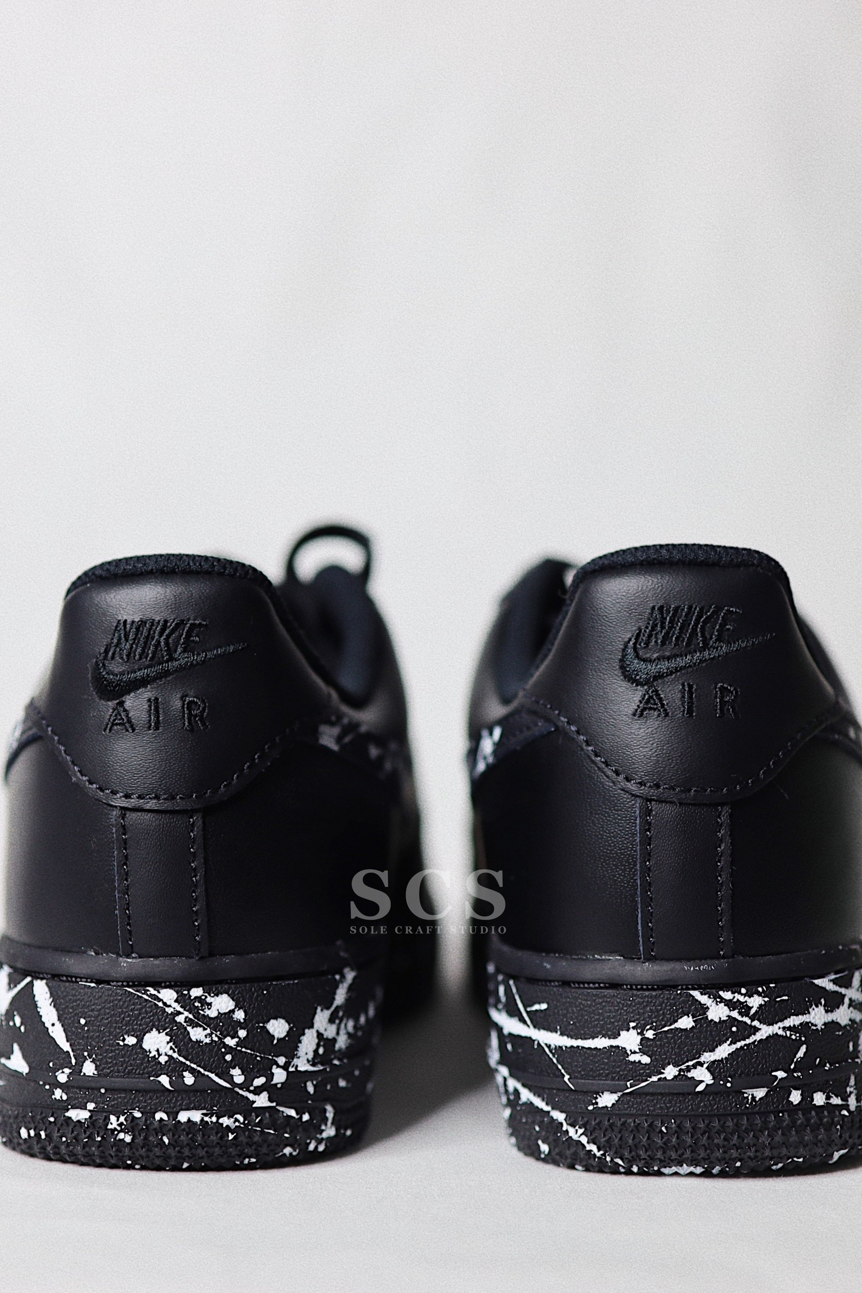Custom Air Force 1 Low | Black Air Force 1 | solecraftstudio
