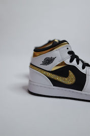 AJ1 Black Gold Bling  — Sample Pair
