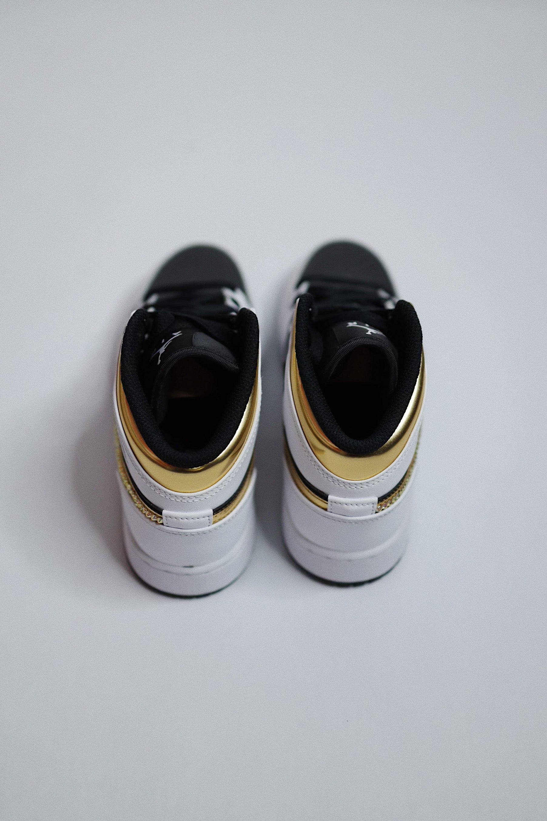 AJ1 Black Gold Bling  — Sample Pair