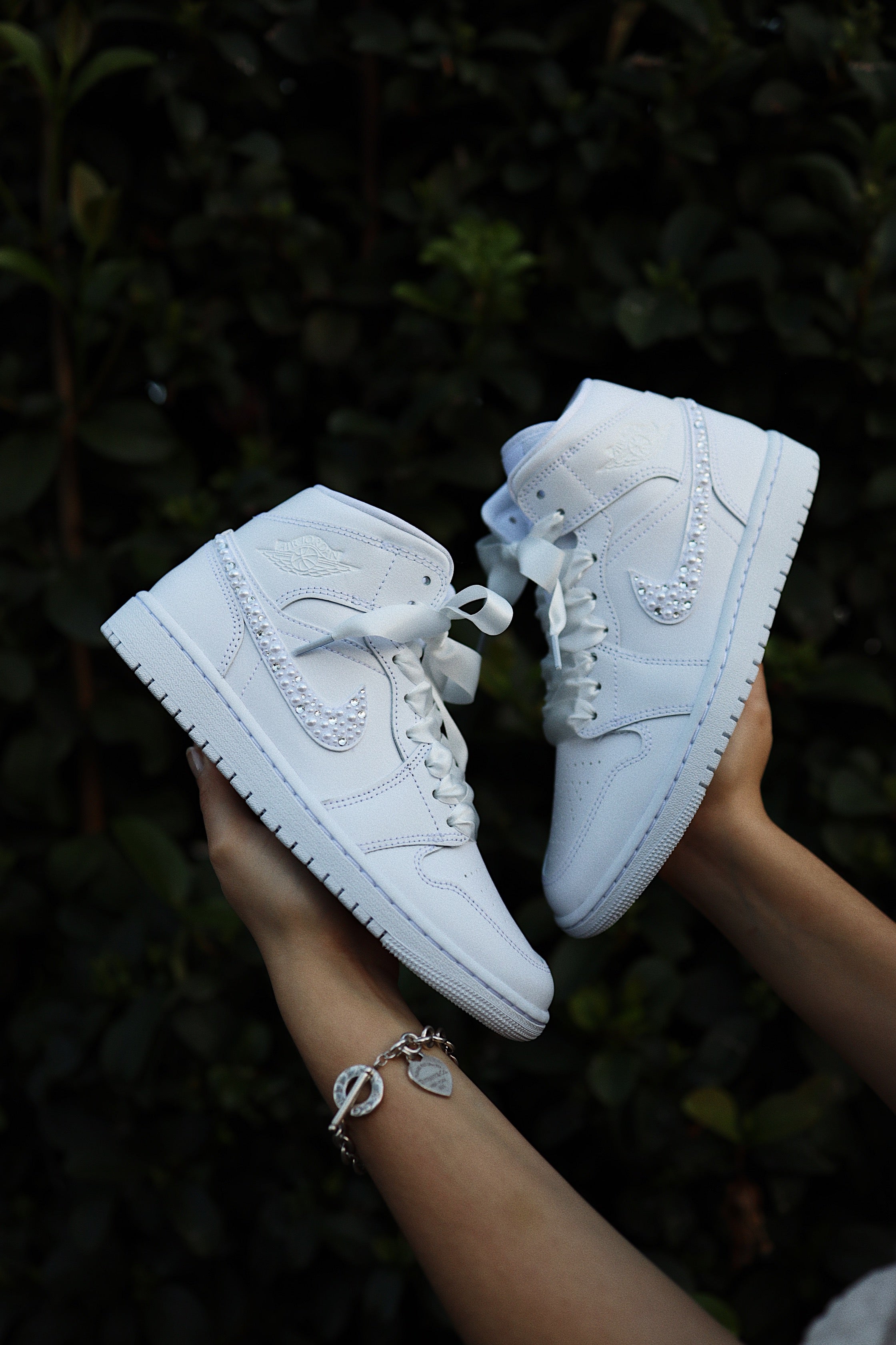 Custom Wedding Shoes | Air Jordan 1 Sneakers | solecraftstudio