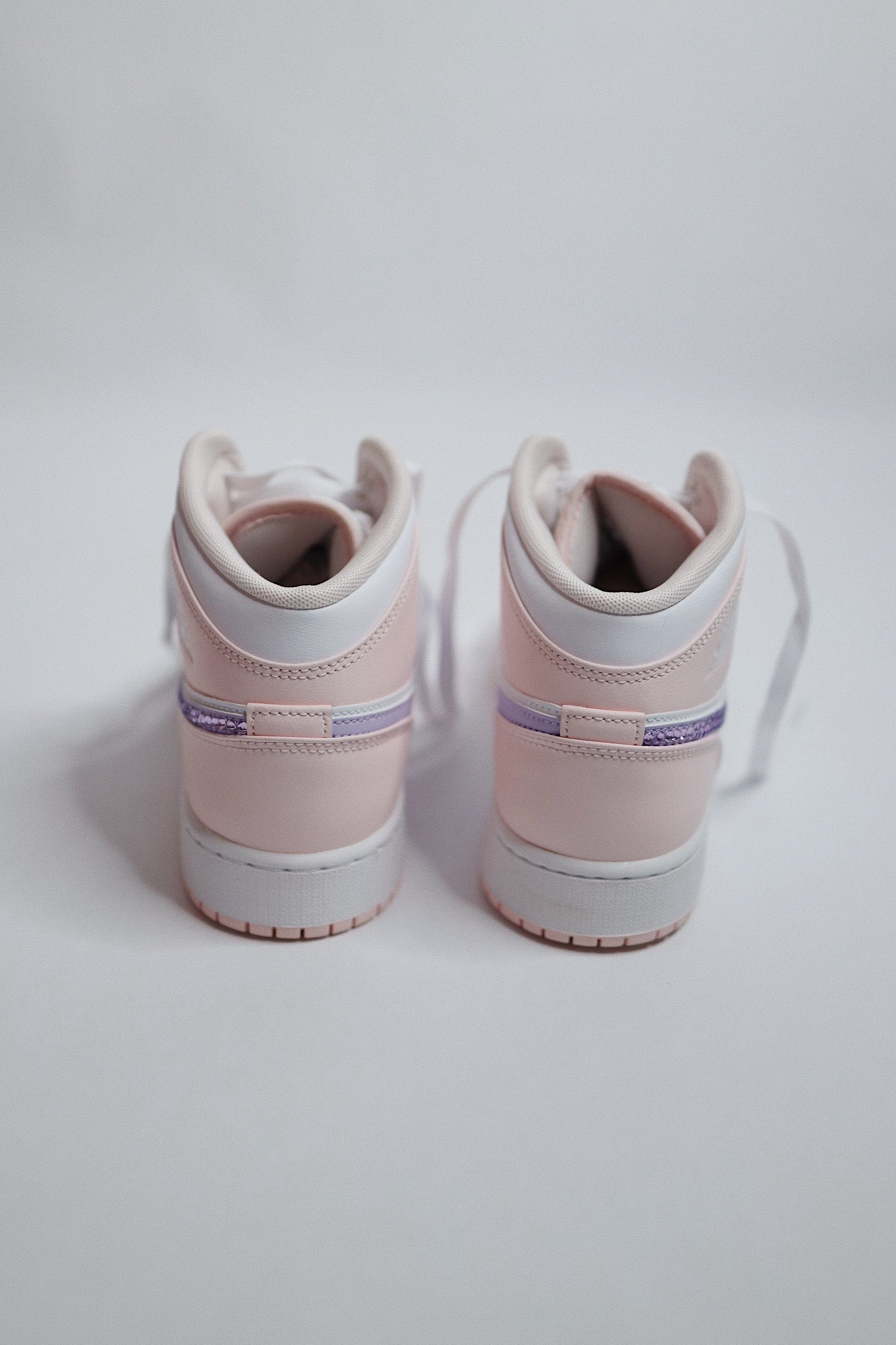 AJ1 Light Pink Bling  — Sample Pair