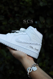 Custom Wedding Shoes | Air Jordan 1 Sneakers | solecraftstudio