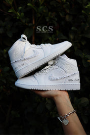 Custom Wedding Shoes | Air Jordan 1 Sneakers | solecraftstudio