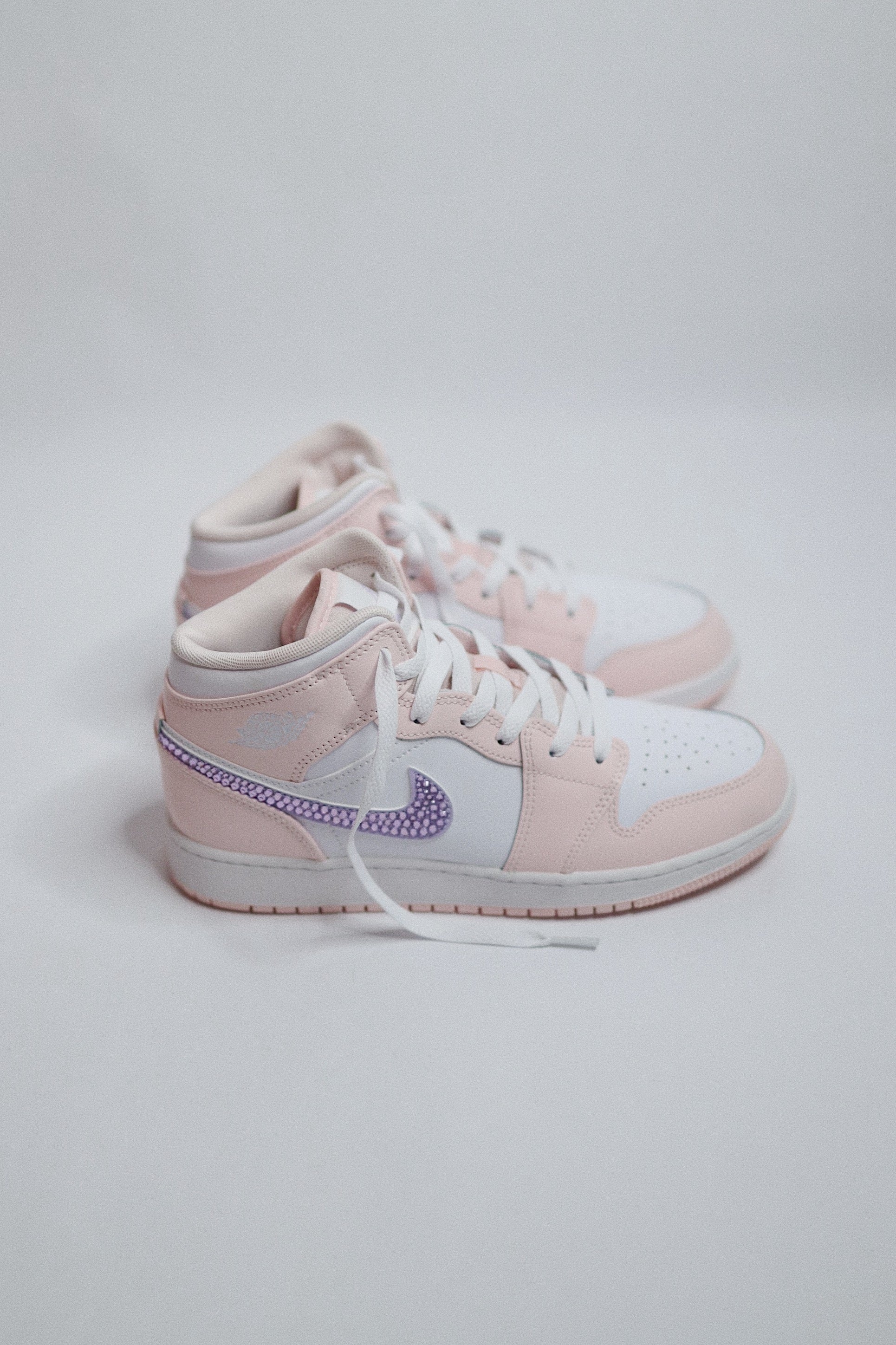 AJ1 Light Pink Bling  — Sample Pair