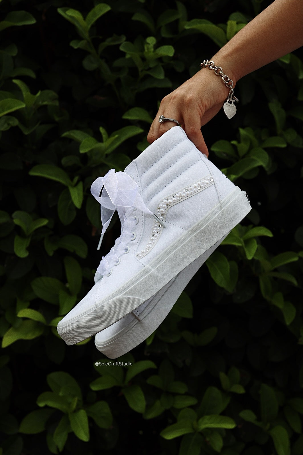 White Wedding Shoes | High Top Shoes | solecraftstudio