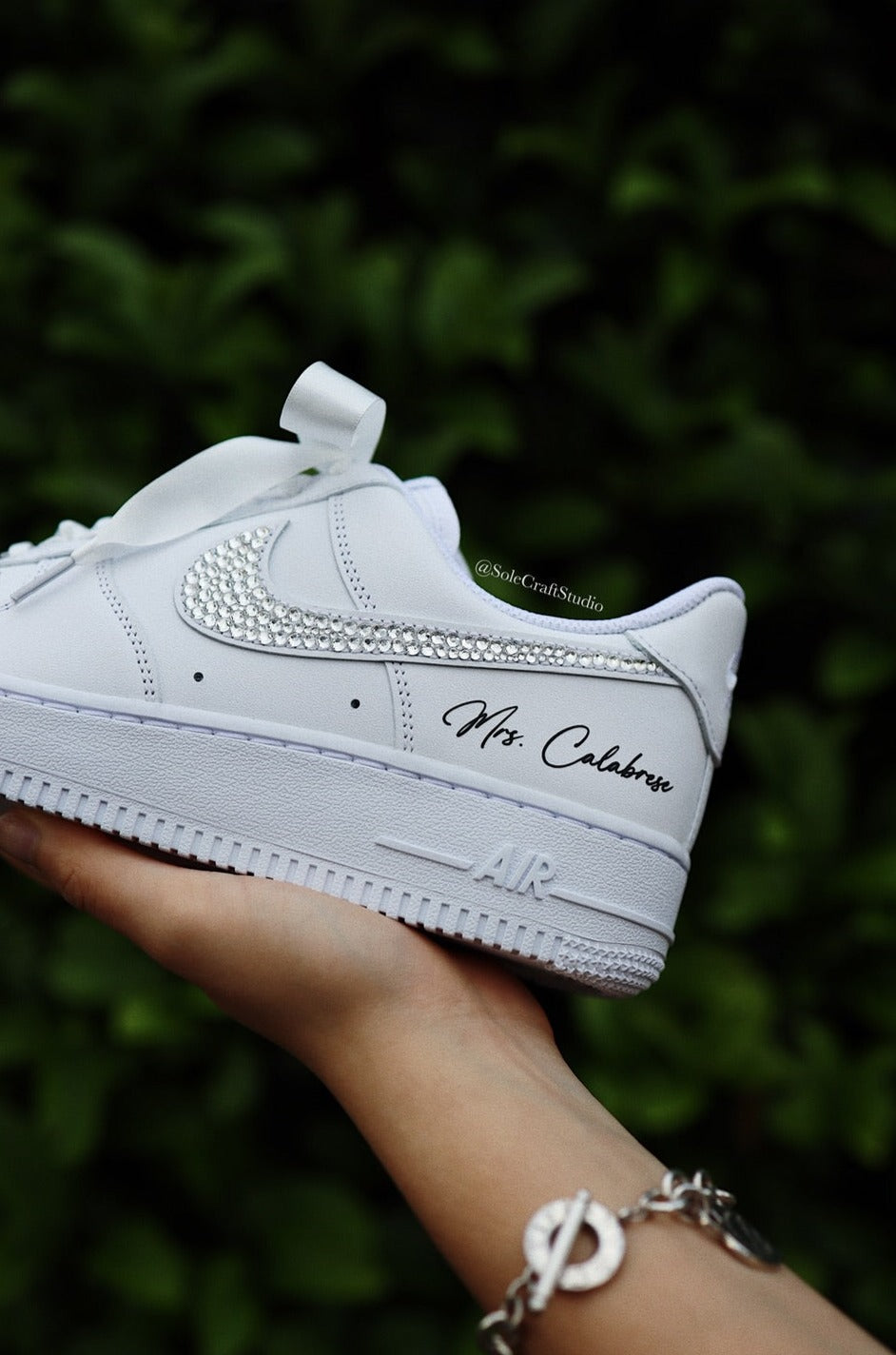 Bridal Sneakers | Nike Air Force 1 Wedding Shoes | solecraftstudio
