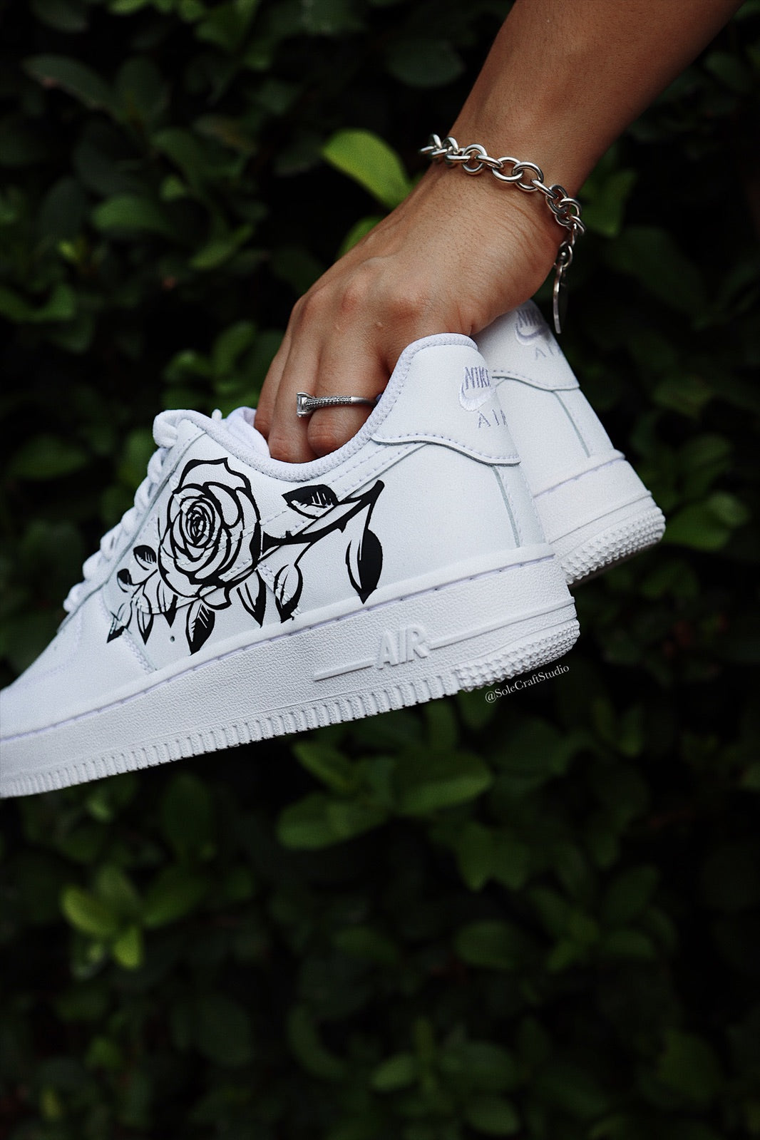 Air Force 1 Rose | AF1 Black Rose | solecraftstudio