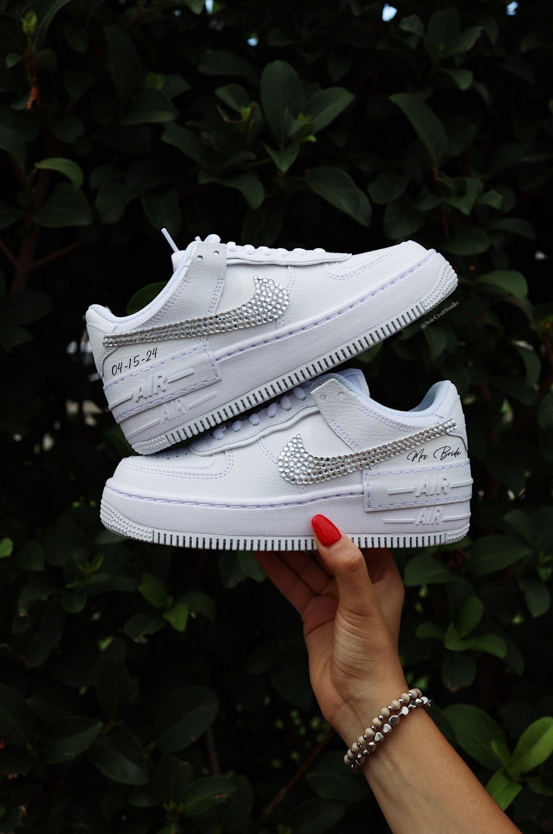 Converse Wedding Shoes Air Force 1 White solecraftstudio