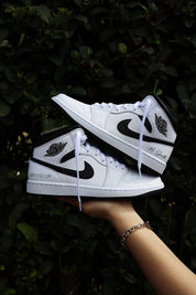Bride and Groom Converse | Air Force 1 Black Swoosh | solecraftstudio