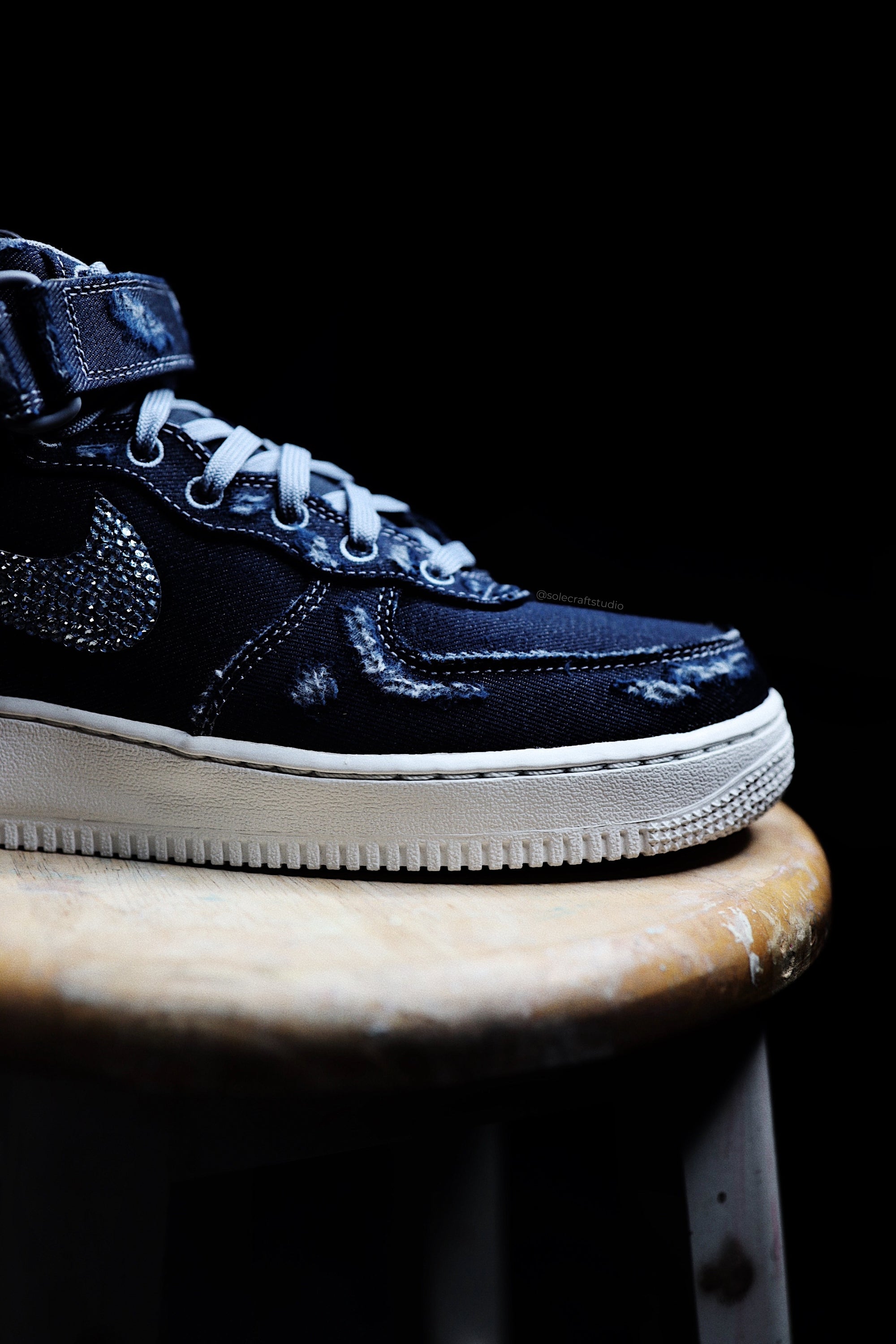 denim air force 1 high